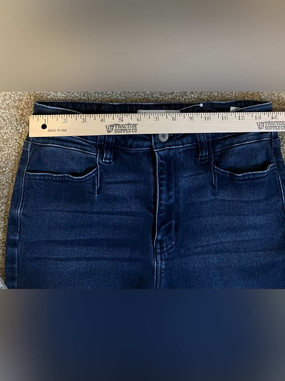 KanCan High-Rise Skinny Dark Blue Jeans size 28 - Picture 7 of 11